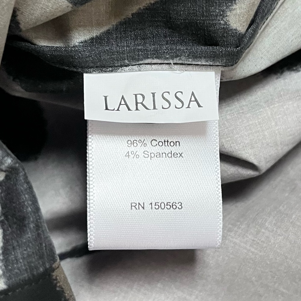 Hinson Wu Women’s Larissa Long Sleeve Abstract Zebra Shirt Size Medium Oversized - Picture 8 of 12